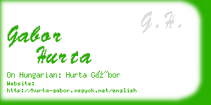 gabor hurta business card